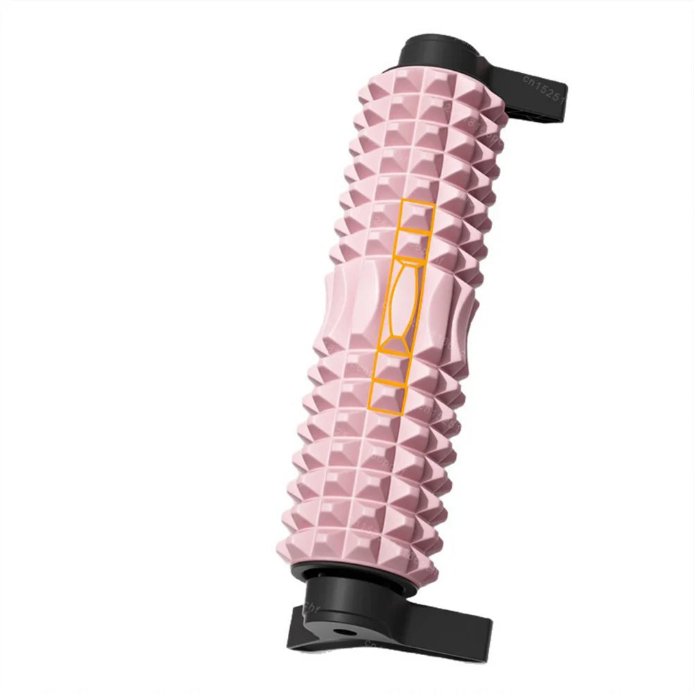 Deep Tissue Foam Roller 16.5 x 4.7 in (42 x 12 cm) with Stand - Non-Slip High-Load Massage Roller for Muscle Relief, Pilates & Yoga