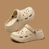 Women's Platform EVA Clogs Thick Sole Hollow-Out Non-Slip Garden & Beach Sandals