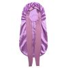 Extra Large Long Satin Sleep Bonnet with Elastic Band for Women – Nightcap for Sleeping & Shower