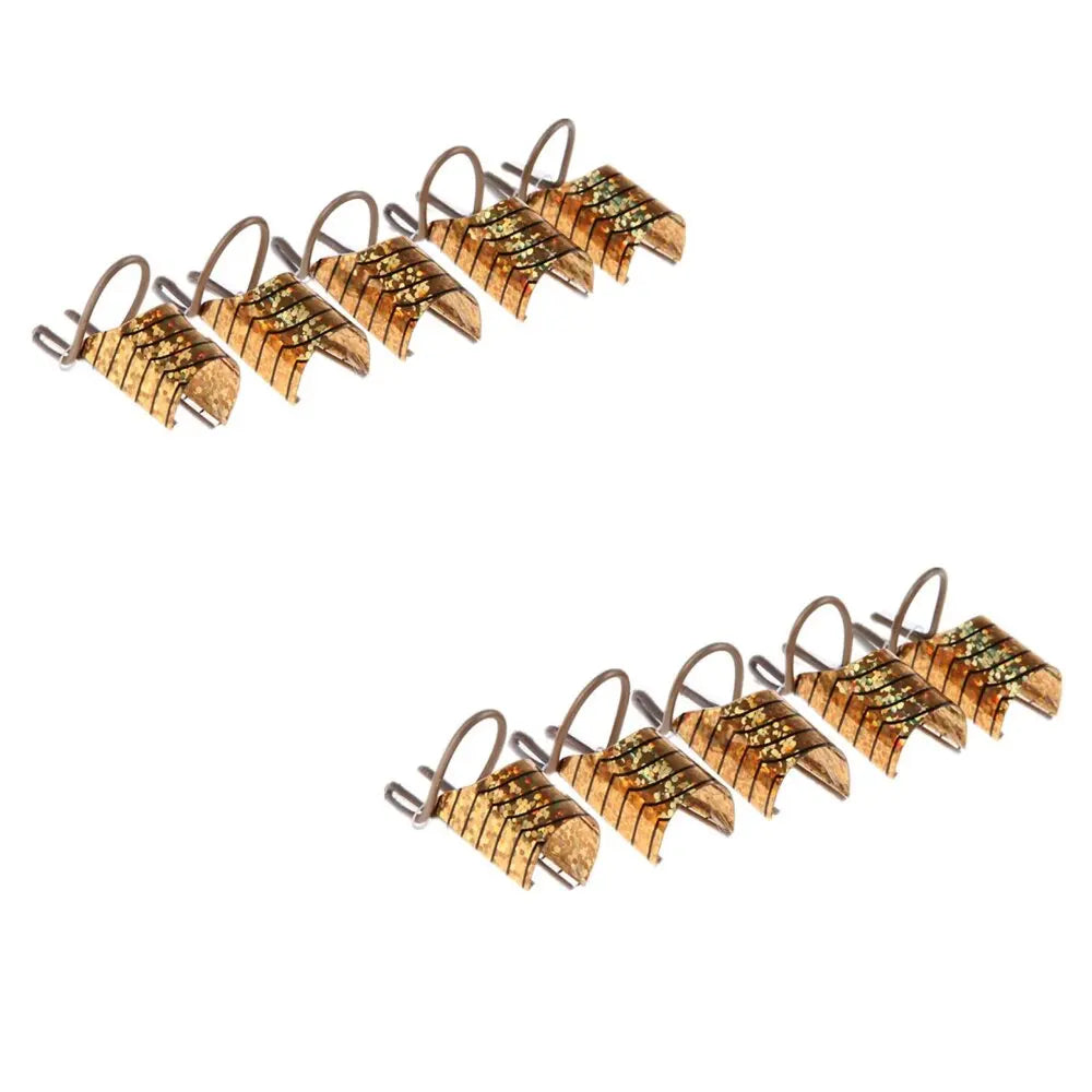 10-Pack Reusable Aluminum Nail Extension Forms - Nail Art Builder Stencils for Manicure Tips (4 x 2 cm / 1.6 x 0.79 in)