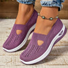 Breathable Mesh Slip-On Flats for Women — Lightweight Casual Loafers with EVA Insole (Plus Size EU 43)