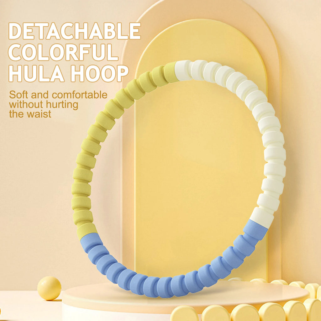 Adjustable Detachable Hula Hoop – 3/4/5/6 Tubes Portable Fitness Hoop for Adults & Kids, Waist Shaping PVC (48/60/76/92 cm | 19"/24"/30"/36")