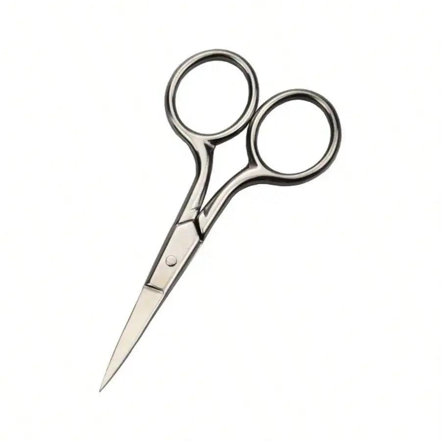 4 in (10.2 cm) Precision Beauty Scissors — Straight Tip Eyebrow, Nose & Ear Trimmer, 4Cr13 Stainless Steel