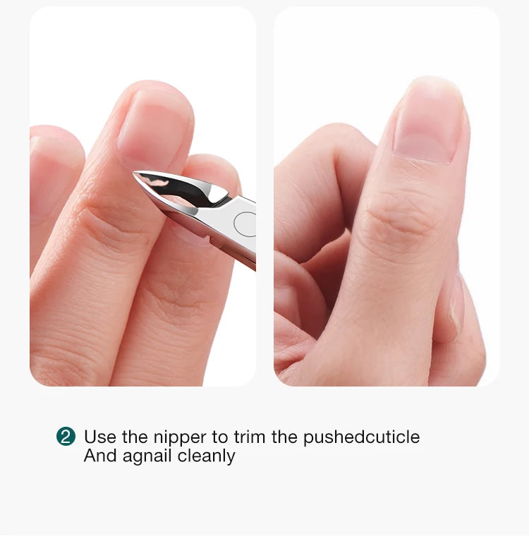 MR.GREEN Stainless Steel Cuticle Nippers - Precision Cuticle Clippers & Trimmer for Manicure Pedicure