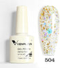 Hema-Free TPO-Free Gel Nail Polish 7.5ml, Glitter Jelly & Nude Shades, Soak-Off UV/LED Full Coverage French