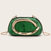 Gold Metal Bridal Clutch – Women's Luxury Evening Wedding Crossbody Shoulder Purse