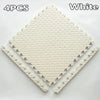 EVA Interlocking Floor Tile 30×30×1 cm (11.8×11.8×0.4 in) Leaf Texture Non-Slip Shock-Absorbing Gym, Yoga & Baby Play Mat
