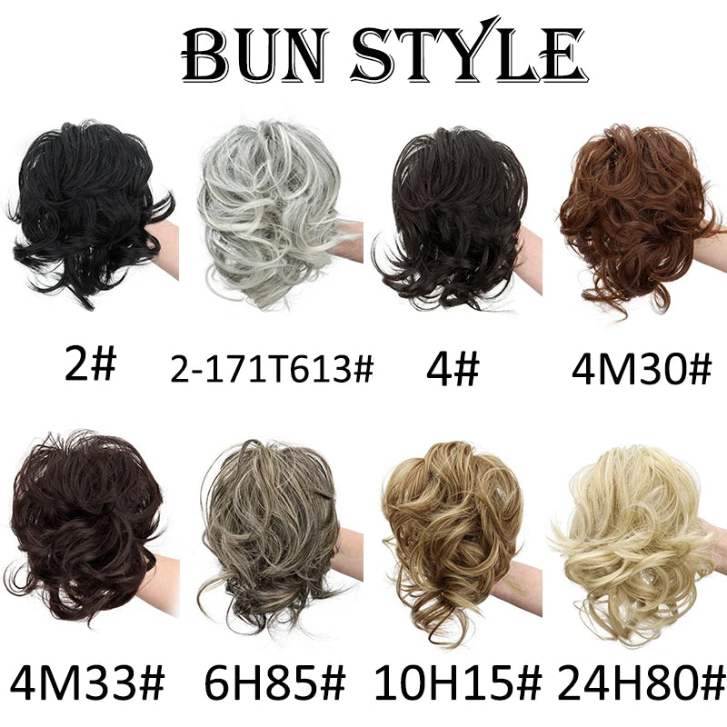 WIGSIN Curly Clip-In Ponytail Hair Extension Adjustable Claw Clip Synthetic High-Temp Fiber 100g (3.5 oz)