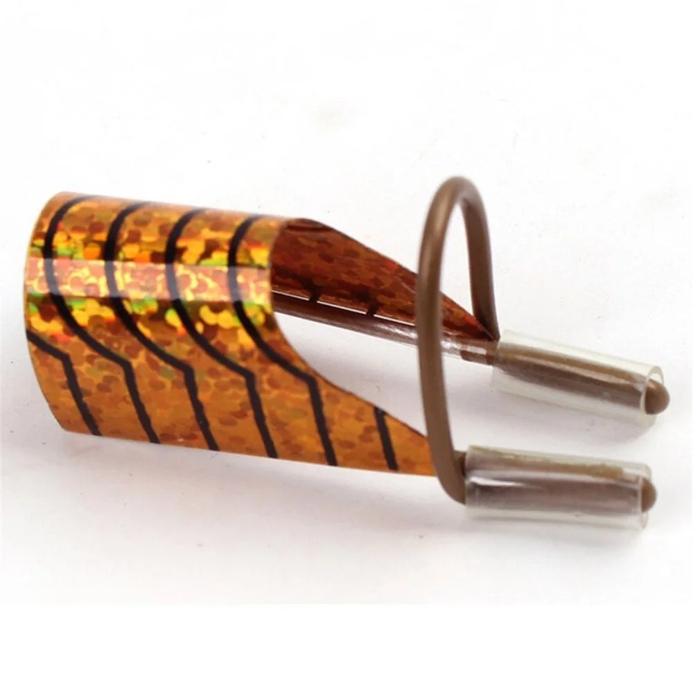 10-Pack Reusable Aluminum Nail Extension Forms - Nail Art Builder Stencils for Manicure Tips (4 x 2 cm / 1.6 x 0.79 in)