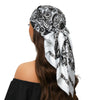 Square Satin Foulard Scarf 90 x 90 cm (35 x 35 in) Neckerchief Bandana Hijab for Women