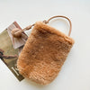 Luxury Sheepskin Wool Fur Phone Crossbody Bag - Genuine Leather Mini Shoulder Purse for Women, Winter Fur Sling Pouch