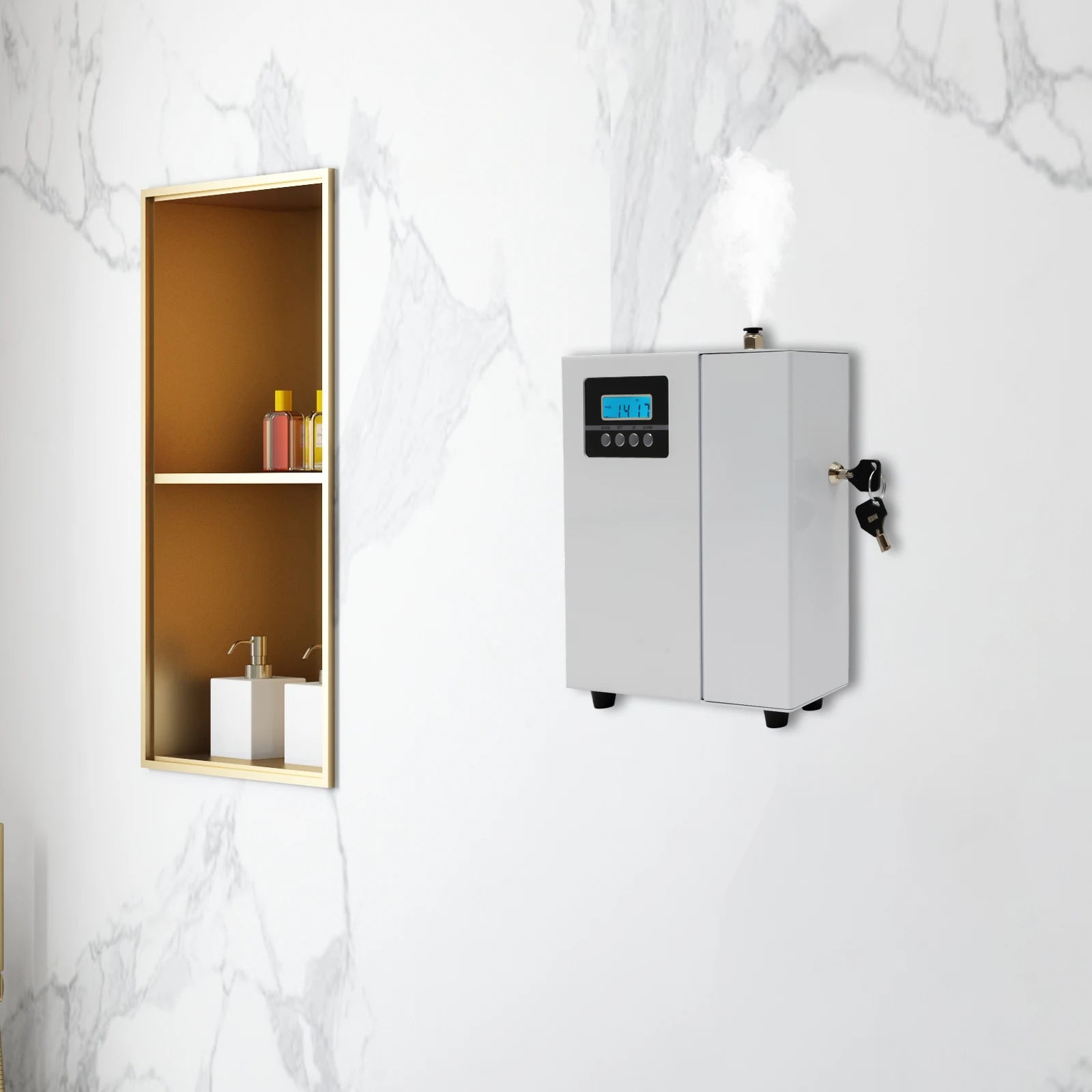 Smart Aroma Diffuser 150ml (5.07oz) Wall‑Mount & Freestanding Scent Machine with Timer for Home and Office