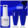 Top & Base 15ml (0.5 fl oz) Gel Nail Polish – Semi-Permanent UV/LED Soak-Off Base Coat and Top Coat, Long-Lasting Manicure