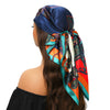 Square Satin Foulard Scarf 90 x 90 cm (35 x 35 in) Neckerchief Bandana Hijab for Women