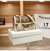 Minimalist Contrast Color Small Box Crossbody Bag for Women High-End Portable Satchel
