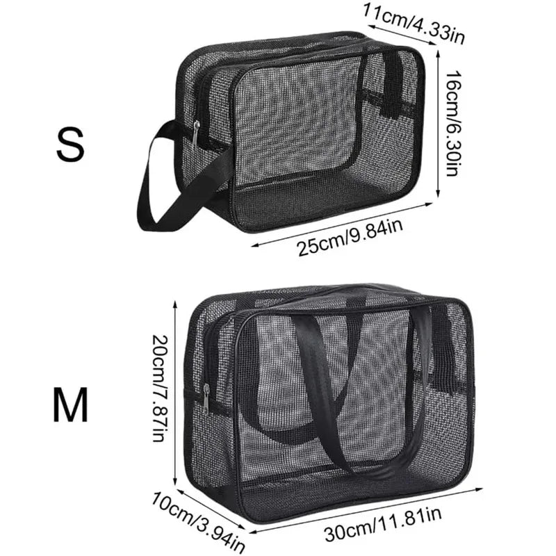 Mesh Shower Caddy Tote – Large Capacity Portable Travel Toiletry & Cosmetic Organizer