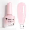 Hema-Free TPO-Free Gel Nail Polish 7.5ml, Glitter Jelly & Nude Shades, Soak-Off UV/LED Full Coverage French