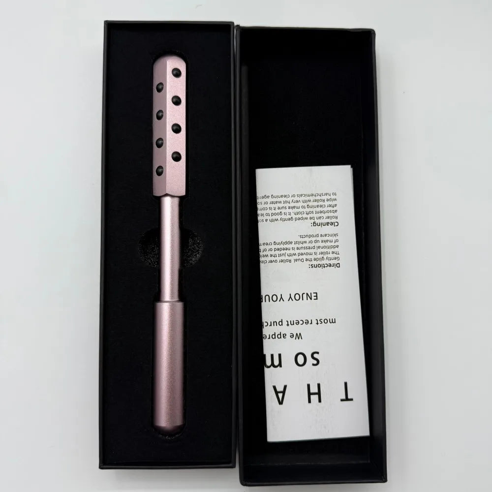 24 Germanium Face Massage Stick – Acupoint Roller Facial Massager & Gua Sha Tool for Women