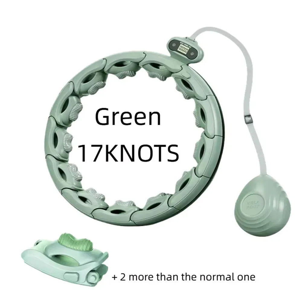 Smart Detachable Hula Hoop with Digital Counter — Waist Shaping Exercise Hoop for Slimming & Ab Toning