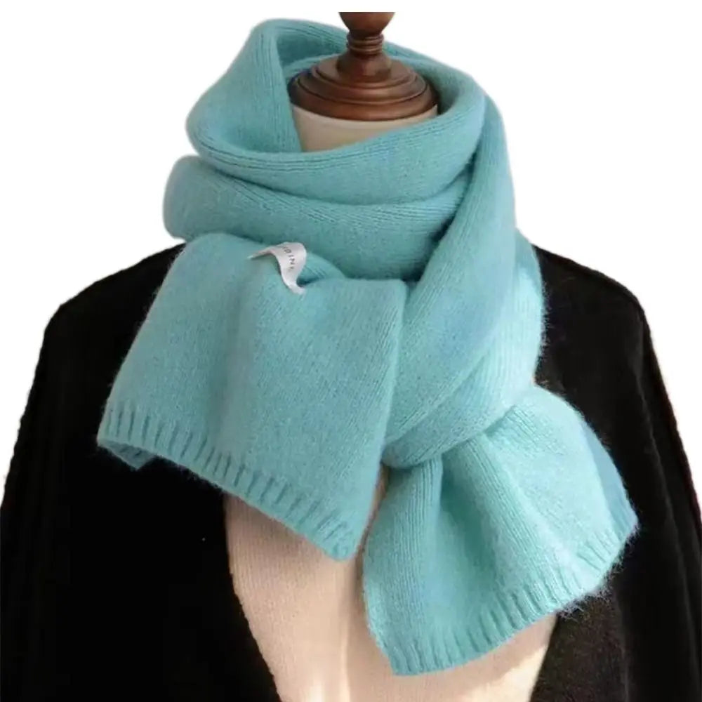 Women's Soft Cashmere-Feel Knit Winter Scarf — Long Thick Pashmina Shawl Wrap Hijab 22 x 160 cm (8.7 x 63 in)