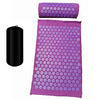 Acupressure Shakti Mat with Pillow – Spike Massage Mat for Back & Body Pain Relief, Yoga Relaxation (68×42×2 cm / 26.8×16.5×0.8 in)