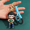 Kpop Demon Hunters Tiger PVC Keychain Harajuku Cute Cartoon Key Ring for Fans & Kids Halloween Gift
