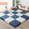 EVA Interlocking Foam Floor Tiles 30 x 30 cm (11.8 x 11.8 in) – Leaf Grain Non-Slip Gym, Yoga & Playroom Mat 1 cm Thick