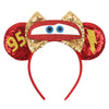 Mickey & Minnie Sequin Ear Headband with Bow – Disney-Inspired Hairband for Women & Kids, Party Cosplay