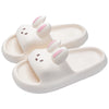 Pillow Rabbit Slippers for Women – Plush Bunny Slide House Slippers with Cushioned Thick EVA Sole