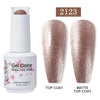 Red Semi-Permanent UV Gel Nail Polish 15ml (0.5 fl oz) Top & Base Hybrid