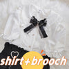 Kawaii Jirai Kei Lolita Y2K Peter Pan Collar Blouse Long Sleeve Cute Japanese-Style Aesthetic Top