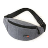 Unisex Black Waist Bag Running Fanny Pack Crossbody Chest Phone Pouch Multifunction Belt Bag