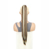 24Inch Synthetic Long Straight Claw Clip On Ponytail Hair Extensions Heat Resistant Ponytail Blonde Black Hairpiece for Women