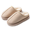 Cozy Women's Plush Winter Slippers - Faux Suede Fuzzy Fur Slides, Flat EVA Sole Indoor Home Shoes
