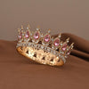 Crystal Baroque Princess Tiara – Round Rhinestone Bridal Pageant Crown