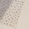 Pink Christmas Tree 5D Embossed Nail Art Stickers – Snowflake & Star Self-Adhesive Decals (4.06 x 3.15 in / 10.3 x 8 cm)