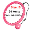 Adjustable Weighted Massage Hula Hoop with Detachable Links – Fitness Hoop for Weight Loss & Core Workout