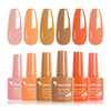 Hema-Free TPO-Free Gel Nail Polish 7.5ml, Glitter Jelly & Nude Shades, Soak-Off UV/LED Full Coverage French