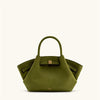 JW PEI Hana Women's Genuine Leather Dumpling Bag Brown Mini Crossbody Shoulder Tote