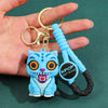 Kpop Demon Hunters Tiger PVC Keychain Harajuku Cute Cartoon Key Ring for Fans & Kids Halloween Gift