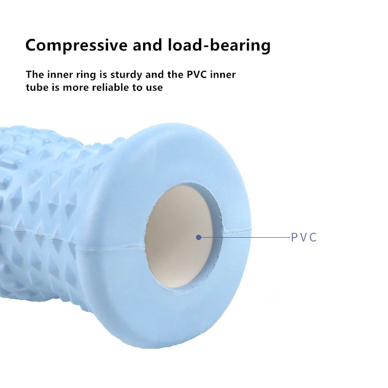 Foot Massage Roller — 1 or 2-Pack Yoga & Pilates Massage Ball Roller for Plantar Fasciitis, Calf, Leg & Back Muscle Relief (6.3 x 2.8 in / 16 x 7 cm)