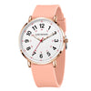 LIGE Women's Silicone Watch - 41mm Luminous Dial, 20mm Band, 3ATM Water-Resistant Casual Dress Quartz Wristwatch