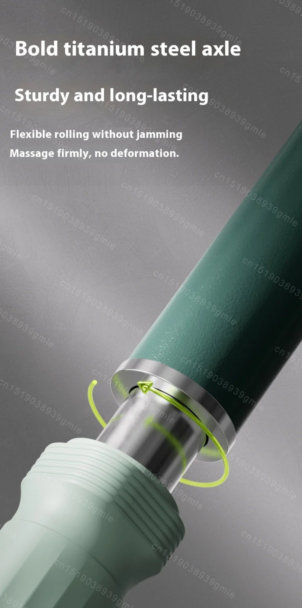 Stainless Steel Myofascial Massage Roller Bar - Yoga Fascia Stick for Leg Stretching & Muscle Release