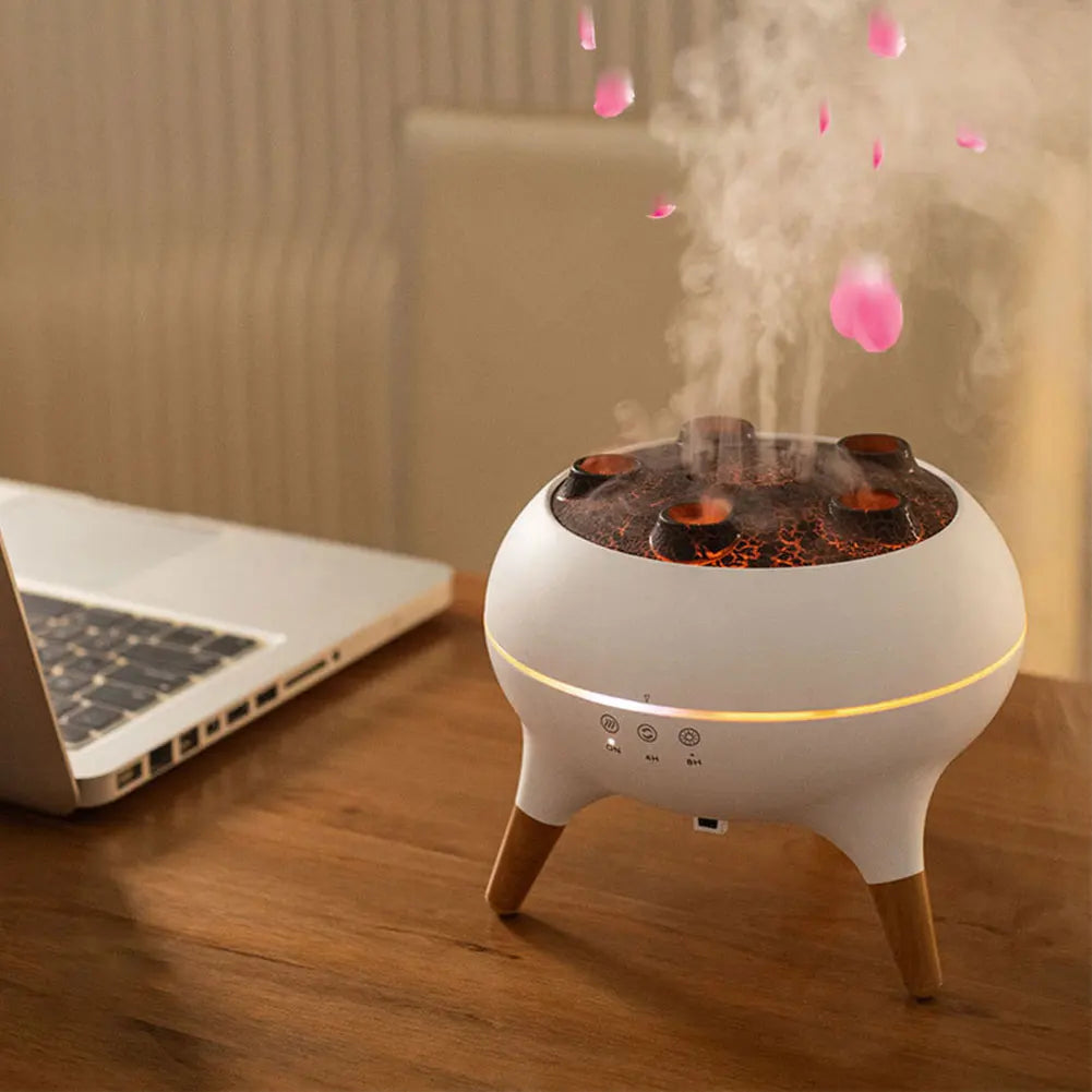 Jellyfish 250ml Aromatherapy Diffuser Remote Control Cool Mist Humidifier with Colorful Night Lights