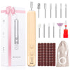 Professional Electric Nail Drill Kit - 20,000 RPM High-Speed Nail File with 12 Grinding Bits & 100 Sanding Bands for Acrylic and Gel Nails