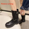 Rose Romance Knight Women's Mid-Calf Western Cowboy Boots - Chunky Heel, Leather Upper & Lining
