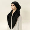 Satin Instant Hijab Scarf 70 x 25 cm (27.6 x 9.8 in) – Turban Headband, Elastic Bonnet & Night Cap
