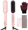 Negative Ionic Hair Straightener Brush – Fast Heating, Anti-Scald & Auto Shut-Off