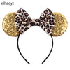 Disney Minnie Sequin Ear Headband with Polka Dot Bow, Girls & Women Party Hairband, Kids DIY Hair Accessory