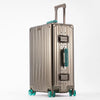 Aluminum-Magnesium Alloy Suitcase 20/24/29-Inch | 360° Spinner Wheels, TSA Lock & Leather Handle